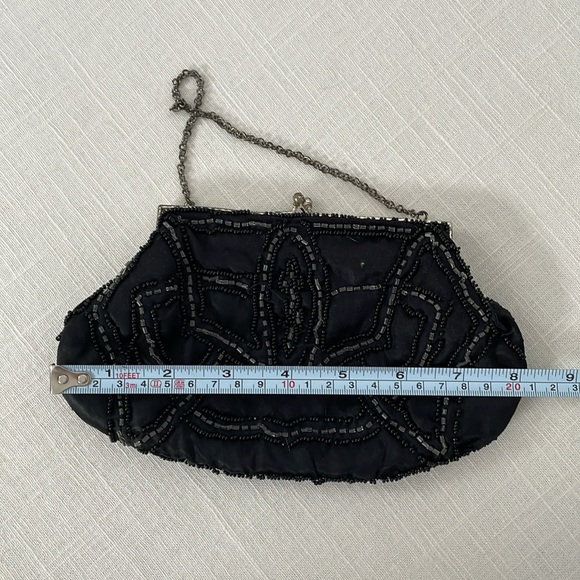 VINTAGE Black Beaded Purse - Picture 5 of 5